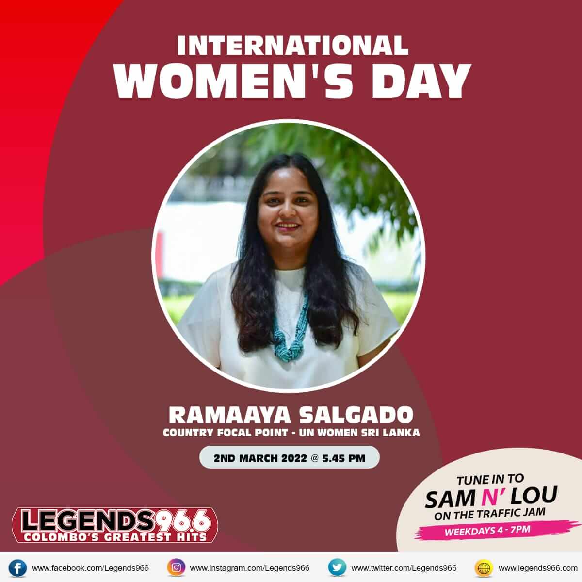 Legends Segments of International Woman's - Ramaaya SalgadoLegends Segments of International Woman's - Ramaaya Salgado
